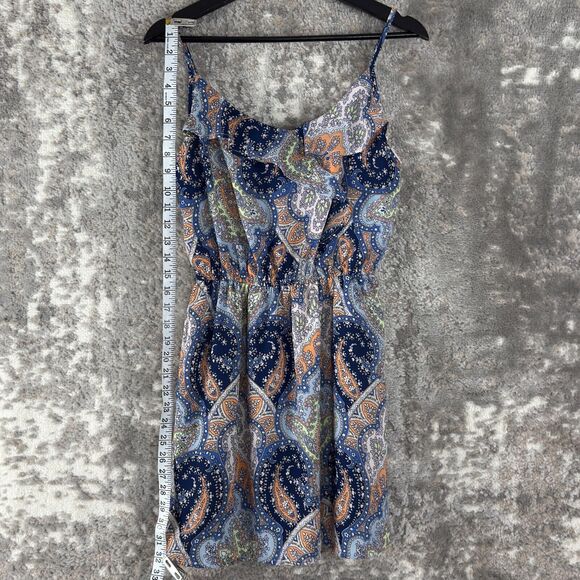 Cotton On Size S Paisley Sleeveless Mini Sun Dress Multi Colored Pullover Straps - Picture 2 of 8